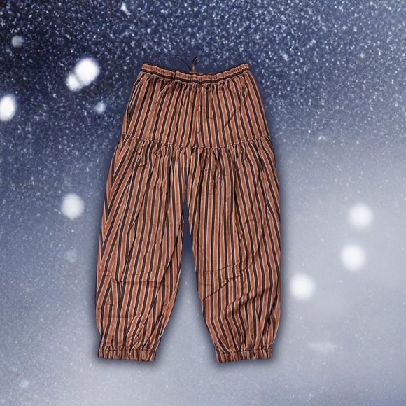 Free People Ellie Striped Pull on Barrel Pants - Picture 11 of 15